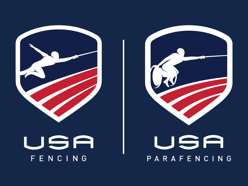 USA fencing and para fencing logos